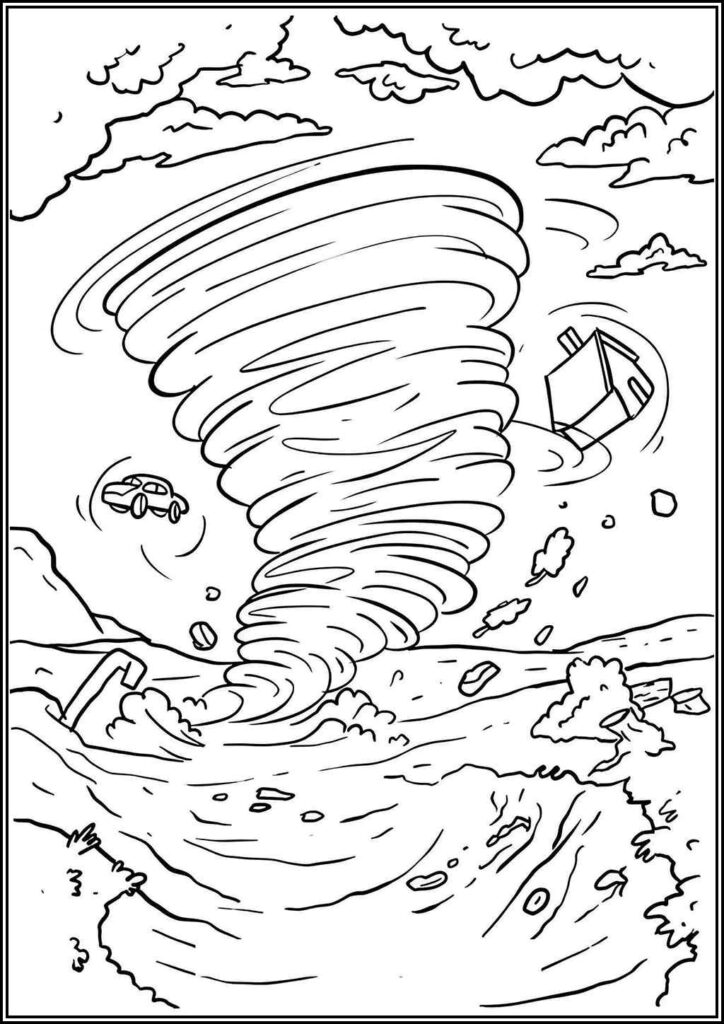 Kolorowanki Tornado Do Druku Za Darmo W Pdf