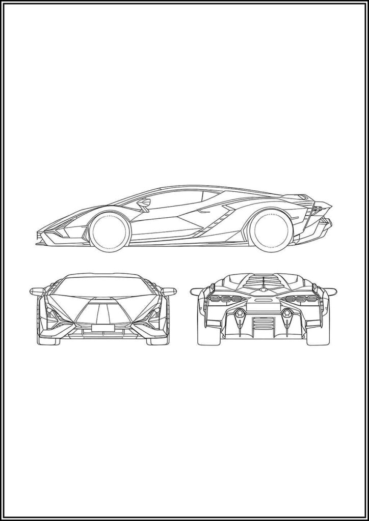 Kolorowanki Lamborghini Do Druku Za Darmo W Pdf