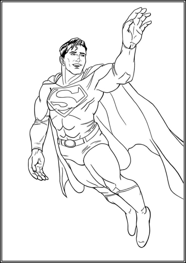 Kolorowanki Superman Do Druku Za Darmo W Pdf