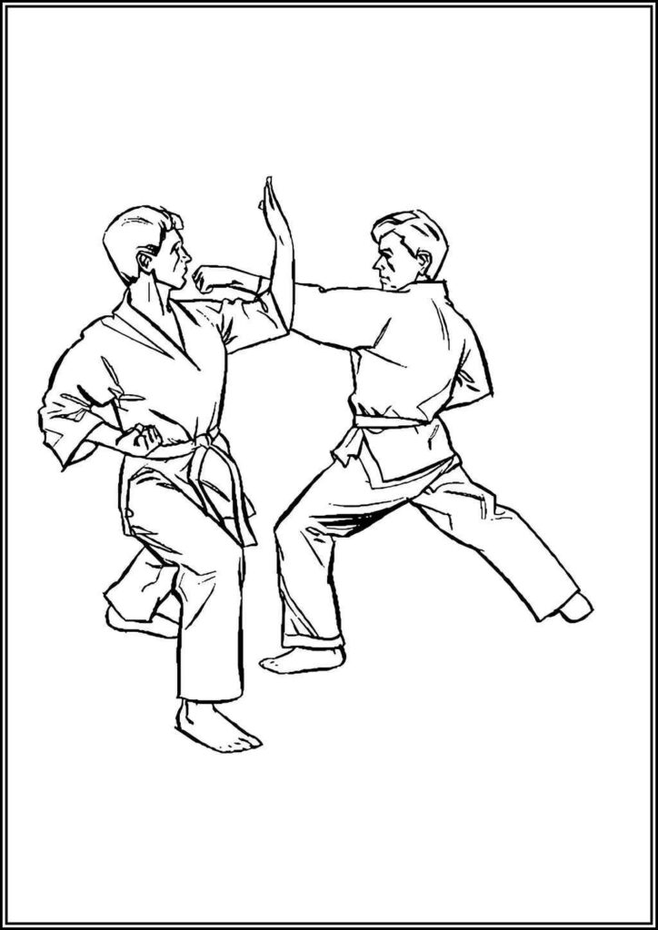 Kolorowanki Karate Do Druku Za Darmo W Pdf