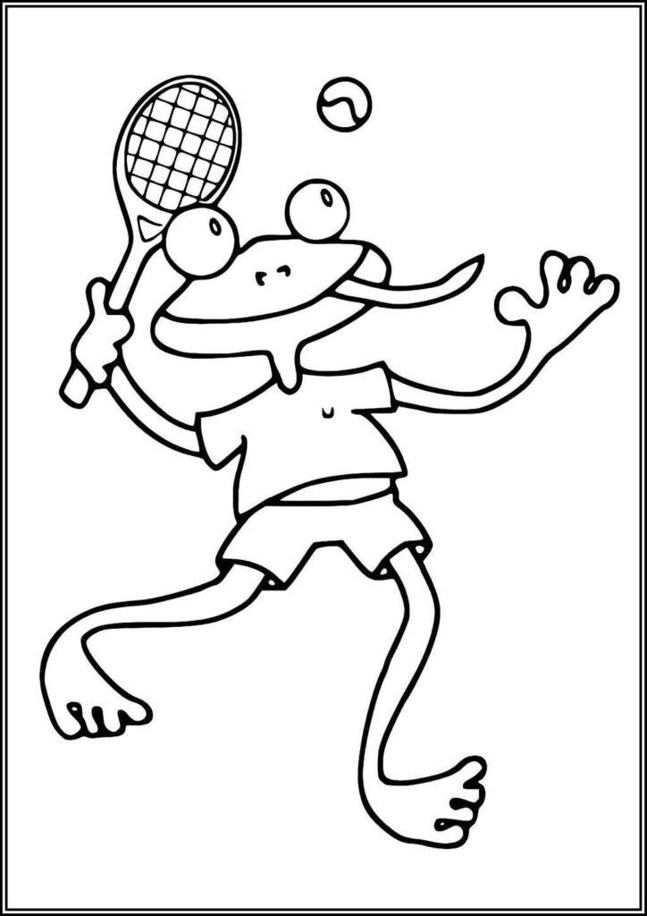 Kolorowanki Tennis Do Druku Za Darmo W Pdf