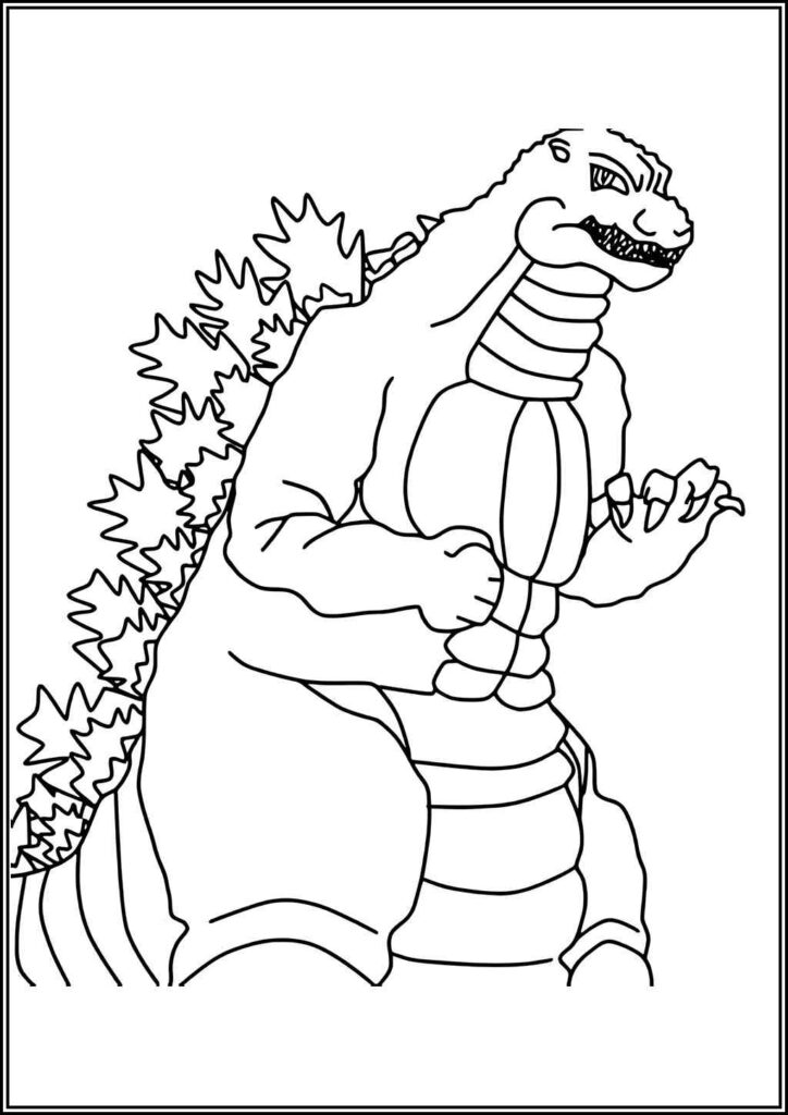 Kolorowanki Godzilla Do Druku Za Darmo W Pdf